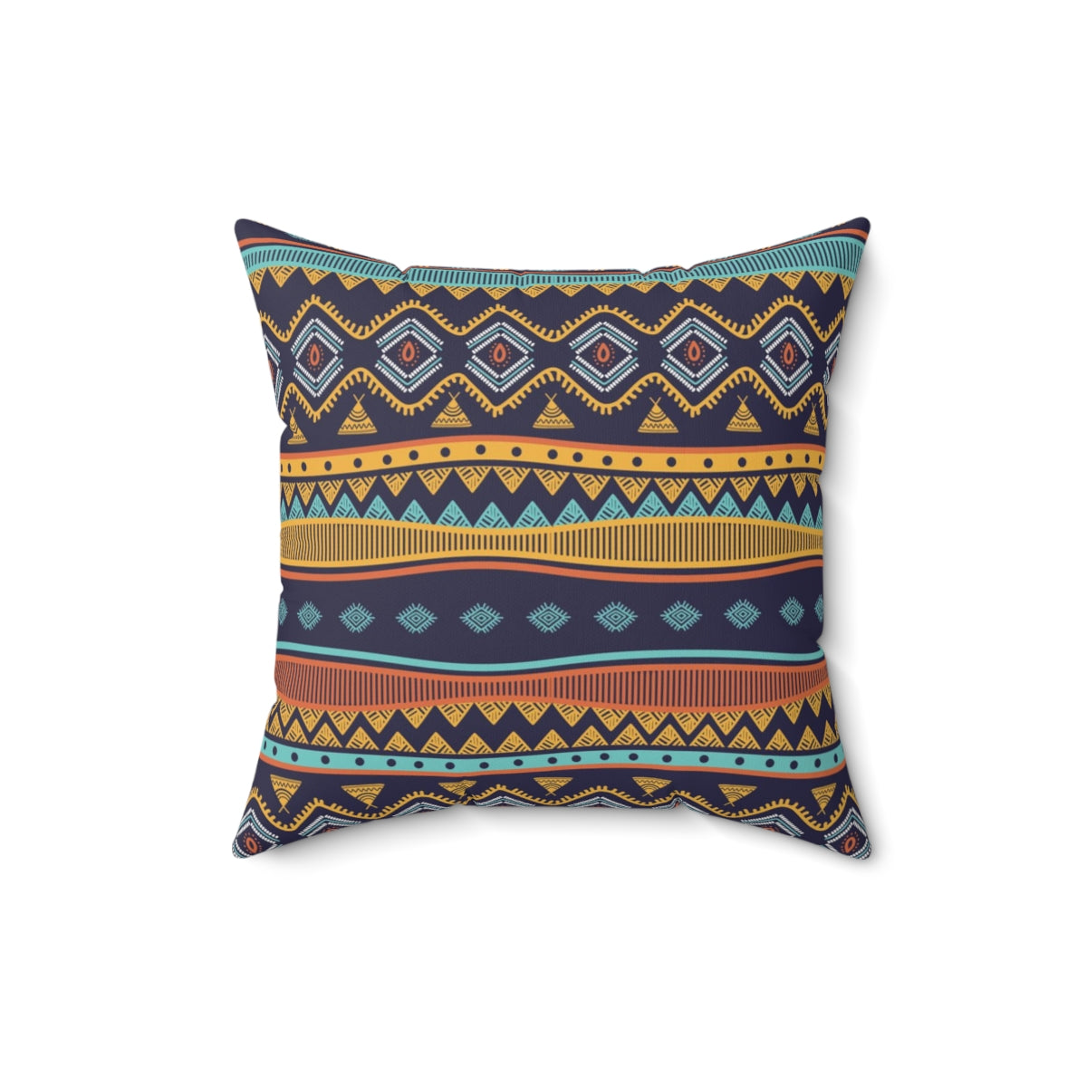 Bria Katherine Decorative Tribal Print Square Pillow
