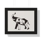 Bria Katherine Framed Horizontal Elephant Poster