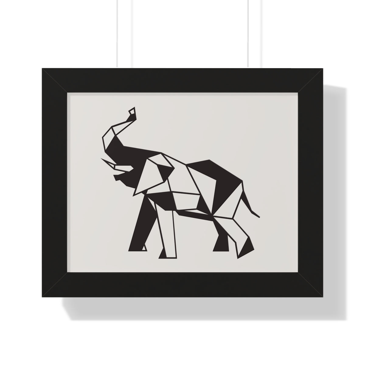 Bria Katherine Framed Horizontal Elephant Poster