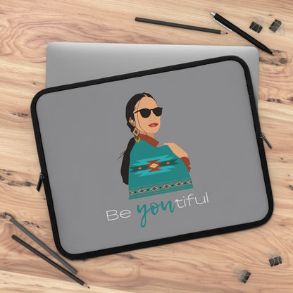 Bria Katherine Native American Girl Laptop Sleeve