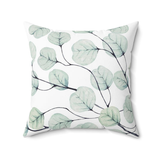 Bria Katherine Decorative  Leaf Print Pillow